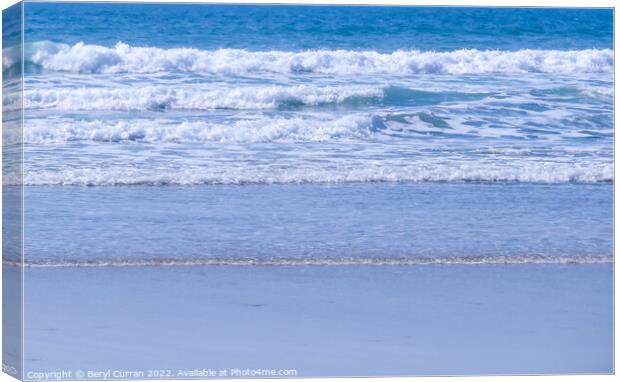 Cornish Wave  Canvas Print by Beryl Curran