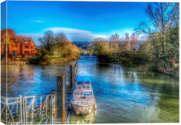 Serene Marlow Riverside Canvas Print by Beryl Curran