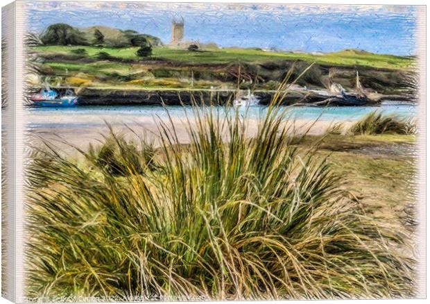 Serene Hayle River View Canvas Print by Beryl Curran