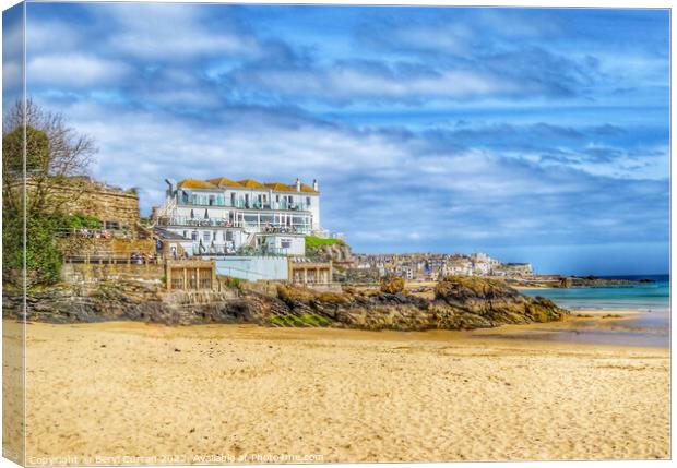 Serene Porthminster Bay Canvas Print by Beryl Curran