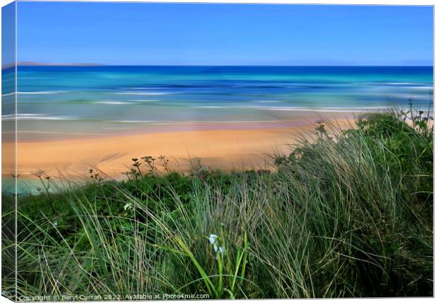 Serenity of Golden Sands Hayle Canvas Print by Beryl Curran