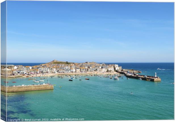 Majestic St Ives Canvas Print by Beryl Curran