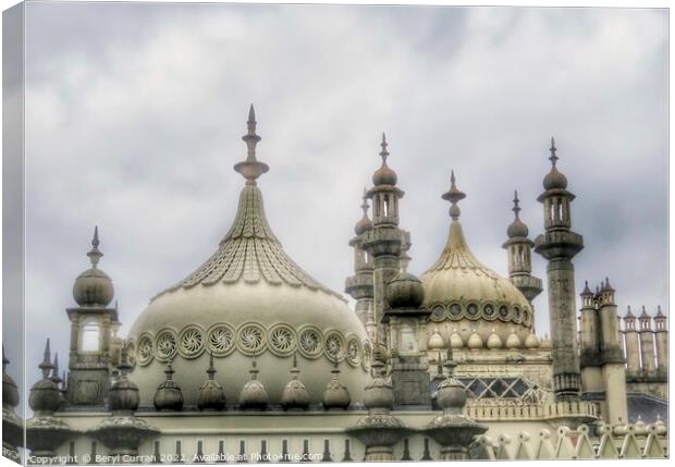 Majestic Domes of Royal Pavilion Canvas Print by Beryl Curran