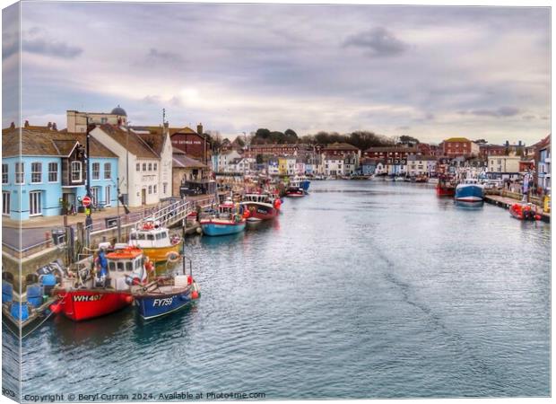Weymouth Harbour Canvas Print by Beryl Curran