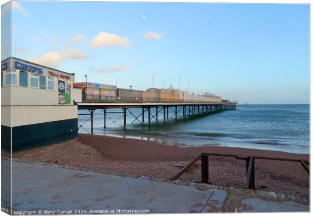 Paignton Pier Canvas Print by Beryl Curran