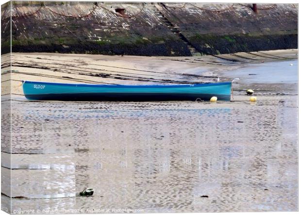 Sloop Gig boat St Ives Canvas Print by Beryl Curran