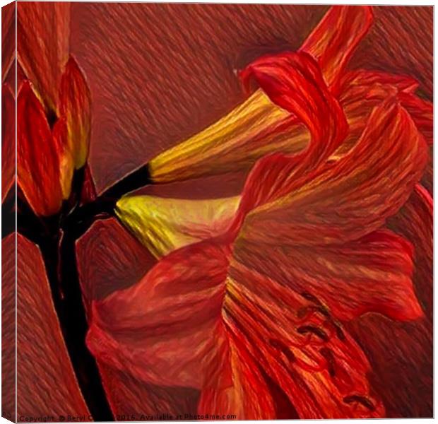 Fiery Passion Canvas Print by Beryl Curran