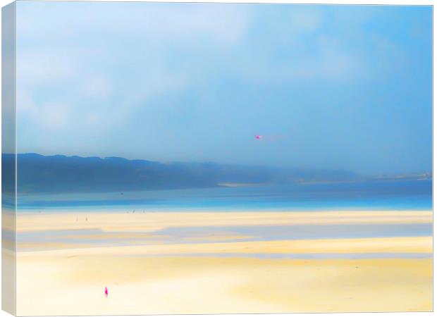 Tranquil Hayle Beach Canvas Print by Beryl Curran