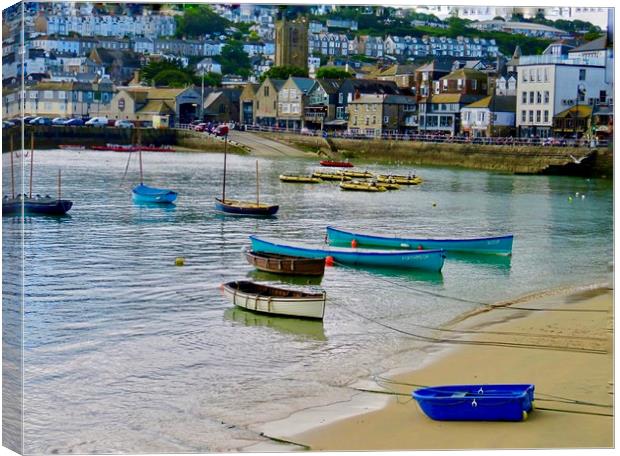 Majestic Tides in St Ives Canvas Print by Beryl Curran