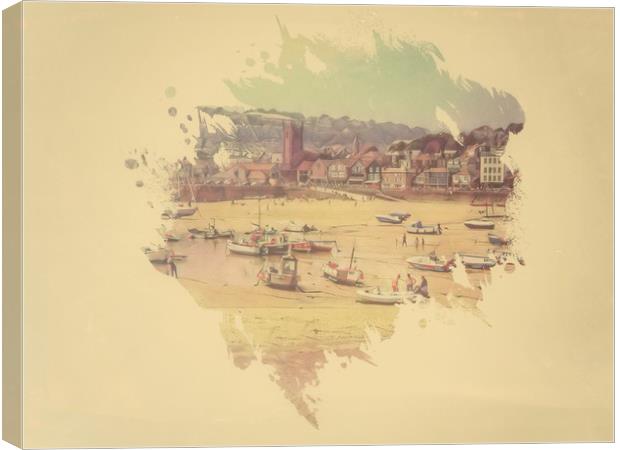 Serenity on St Ives Beach Canvas Print by Beryl Curran