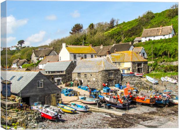 Cadgwith Cove Cornwall  Canvas Print by Beryl Curran