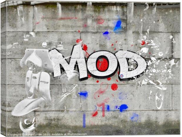 Revving up the Mod Scene Canvas Print by Beryl Curran