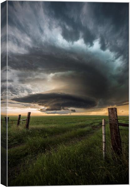 The Great Thunderstorms of Montana Canvas Print by John Finney