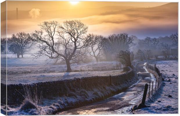Jack Frost Sunrise Canvas Print by John Finney
