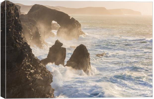 Stac a’ Phris Arch. Isle of Lewis Canvas Print by John Finney