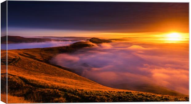 High Peak sunrise Canvas Print by John Finney