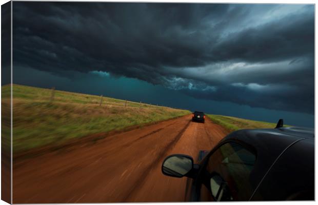 Tornado hunting in the Midwest Canvas Print by John Finney