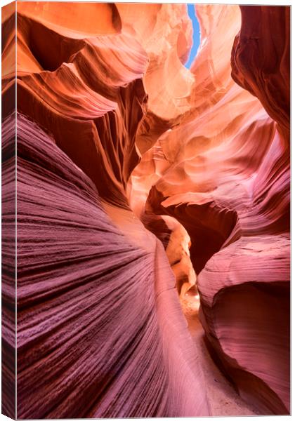 Secret Canyon, Arizona.  Canvas Print by John Finney