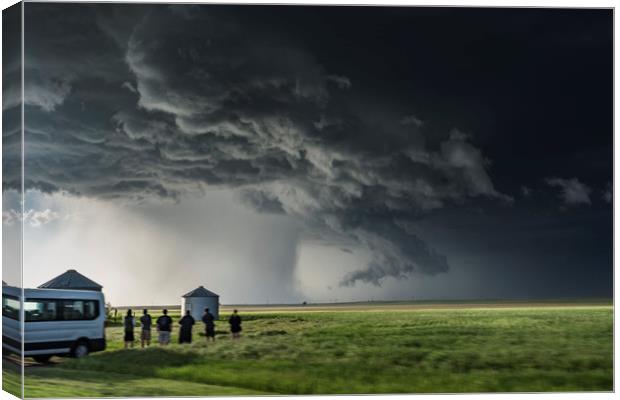 Severe Thunderstorm in Nebraska Canvas Print by John Finney