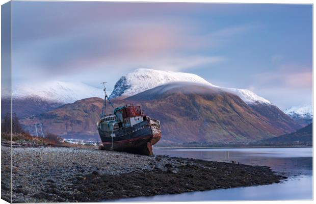 Ben Nevis Shipwreck Canvas Print by John Finney