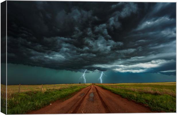 Colorado Lightning Storm Canvas Print by John Finney