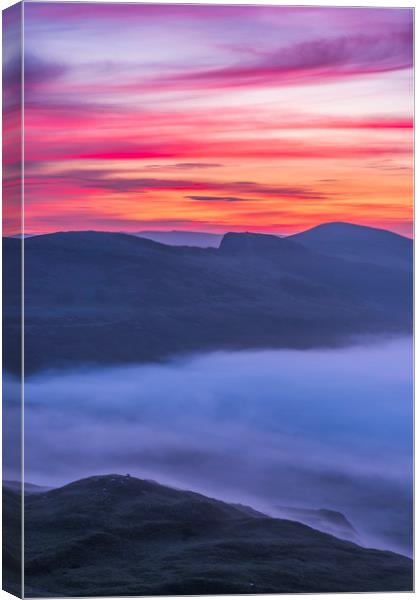 Back Tor Summer Sunrise, Peak District Canvas Print by John Finney