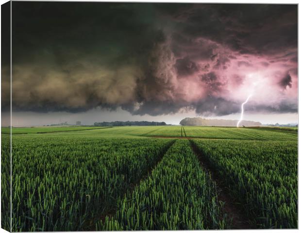 North Yorkshire Thunderstorm Canvas Print by John Finney