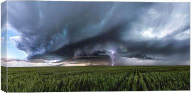 Colorado Supercell Storm, 2019.  Canvas Print by John Finney