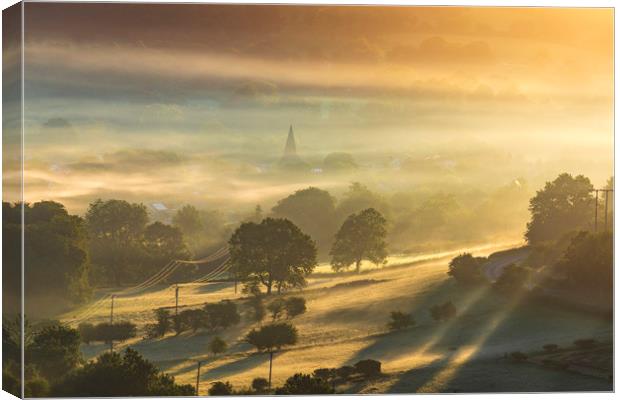 Hope Valley Summer Sunrise 2020. Peak District  Canvas Print by John Finney