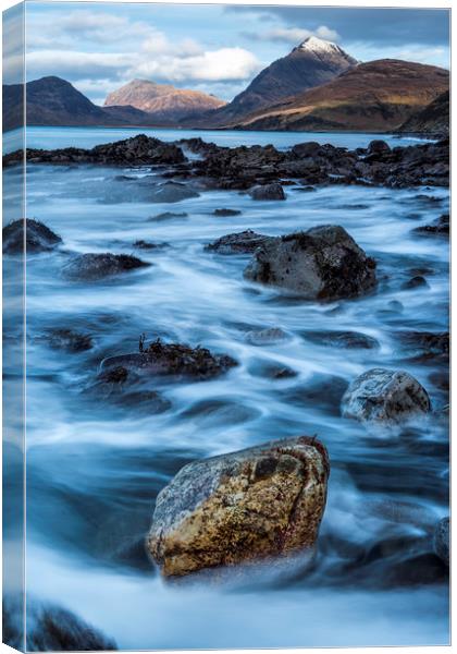 Elgol to The Cullins Canvas Print by John Finney