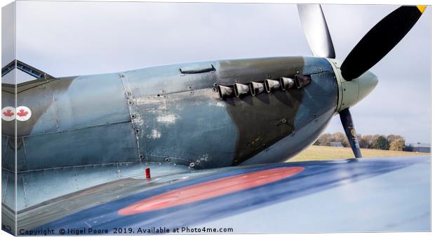 Spitfire Canvas Print by Nigel Poore