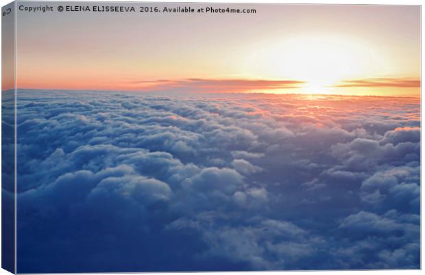 Above the clouds Canvas Print by ELENA ELISSEEVA