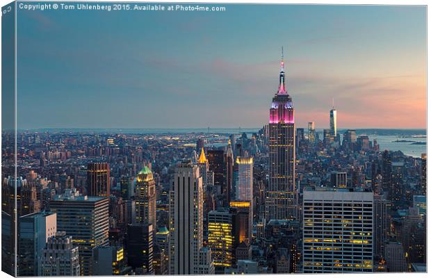 NEW YORK CITY 10 Canvas Print by Tom Uhlenberg