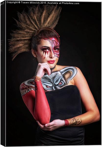  Body Painting Canvas Print by Traven Milovich