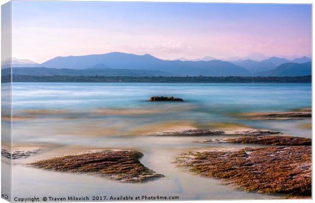 Garda Lake Canvas Print by Traven Milovich