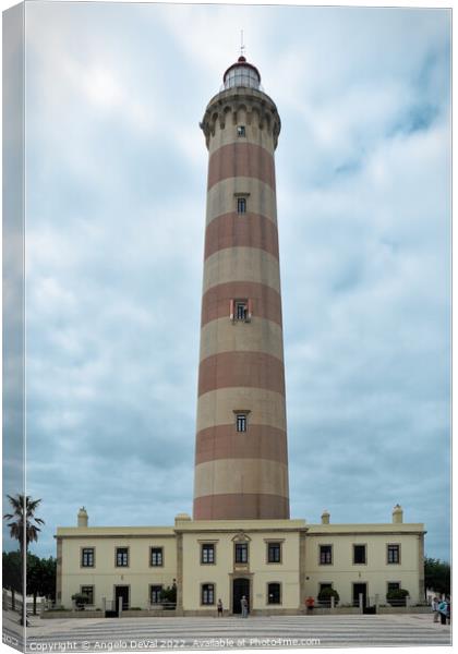 Aveiro Lighthouse in Portugal Canvas Print by Angelo DeVal