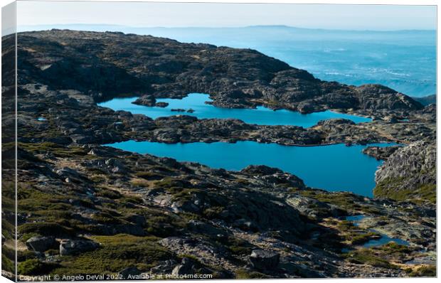 Lakes in Serra da Estrela Canvas Print by Angelo DeVal