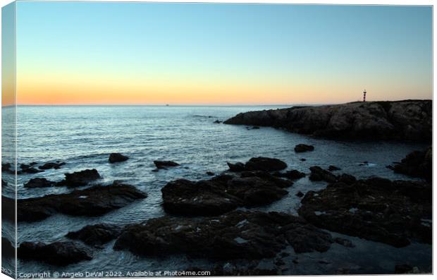 Porto Covo Dusk Canvas Print by Angelo DeVal