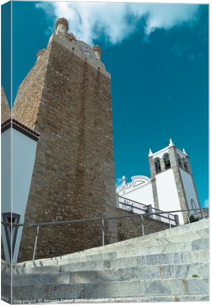 Torre do Relogio Serpa Canvas Print by Angelo DeVal