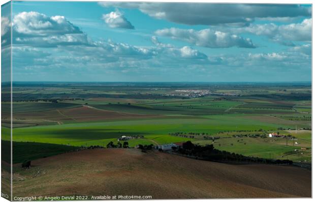 Aljustrel Fields Overview Canvas Print by Angelo DeVal