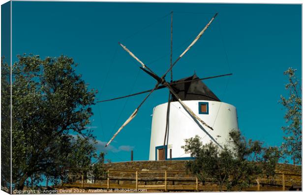Maralhas Windmill in Aljustrel - Alentejo Canvas Print by Angelo DeVal