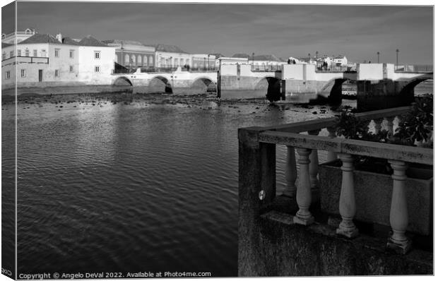 Sight of Gilao River in Tavira City Canvas Print by Angelo DeVal