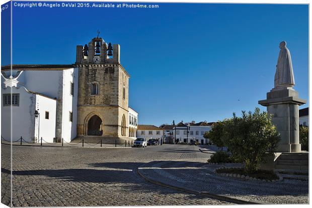 Faro Historic City Centre. Algarve Portugal  Canvas Print by Angelo DeVal