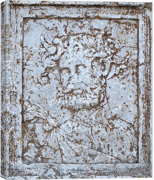  Antique Bacchus portrait Canvas Print by Angelo DeVal