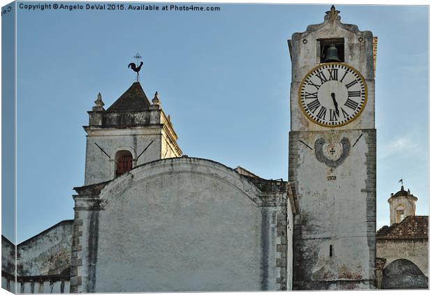 Church of Saint Mary in Tavira Canvas Print by Angelo DeVal