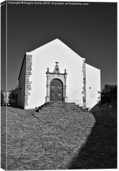 Church of Misericordia in Monochrome  Canvas Print by Angelo DeVal