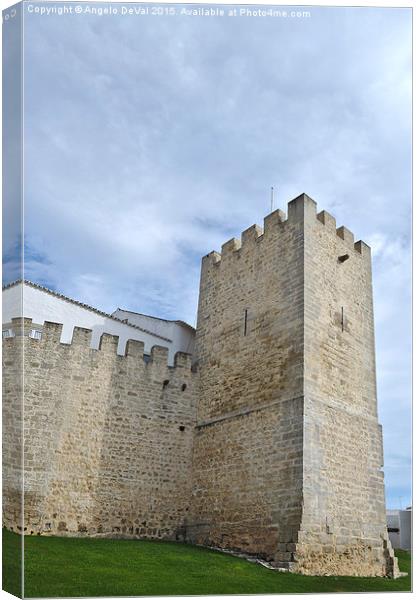 Medieval Castle Tower in Loule  Canvas Print by Angelo DeVal
