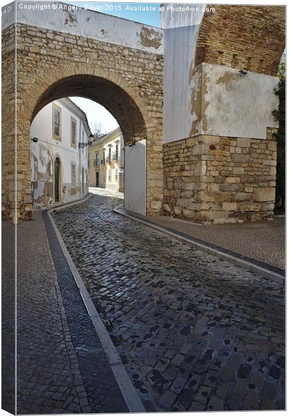 Monument Arco do Repouso in Faro  Canvas Print by Angelo DeVal