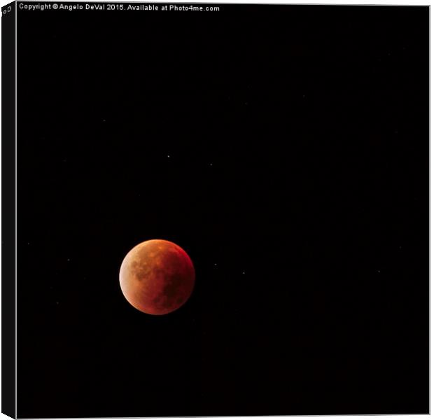 Blood Moon  Canvas Print by Angelo DeVal