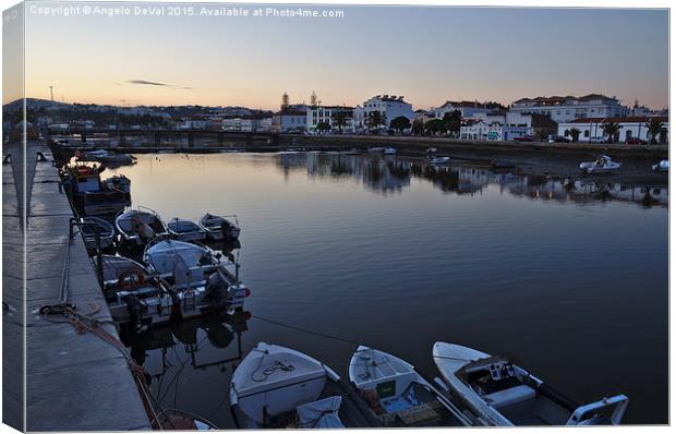 End of the Day in Tavira  Canvas Print by Angelo DeVal